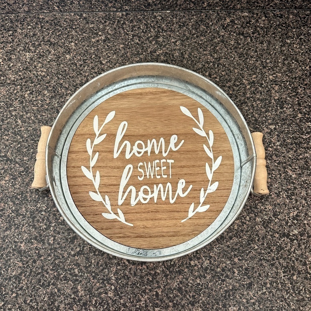 Rustic Wall Hanging Tray “Home Sweet Home”